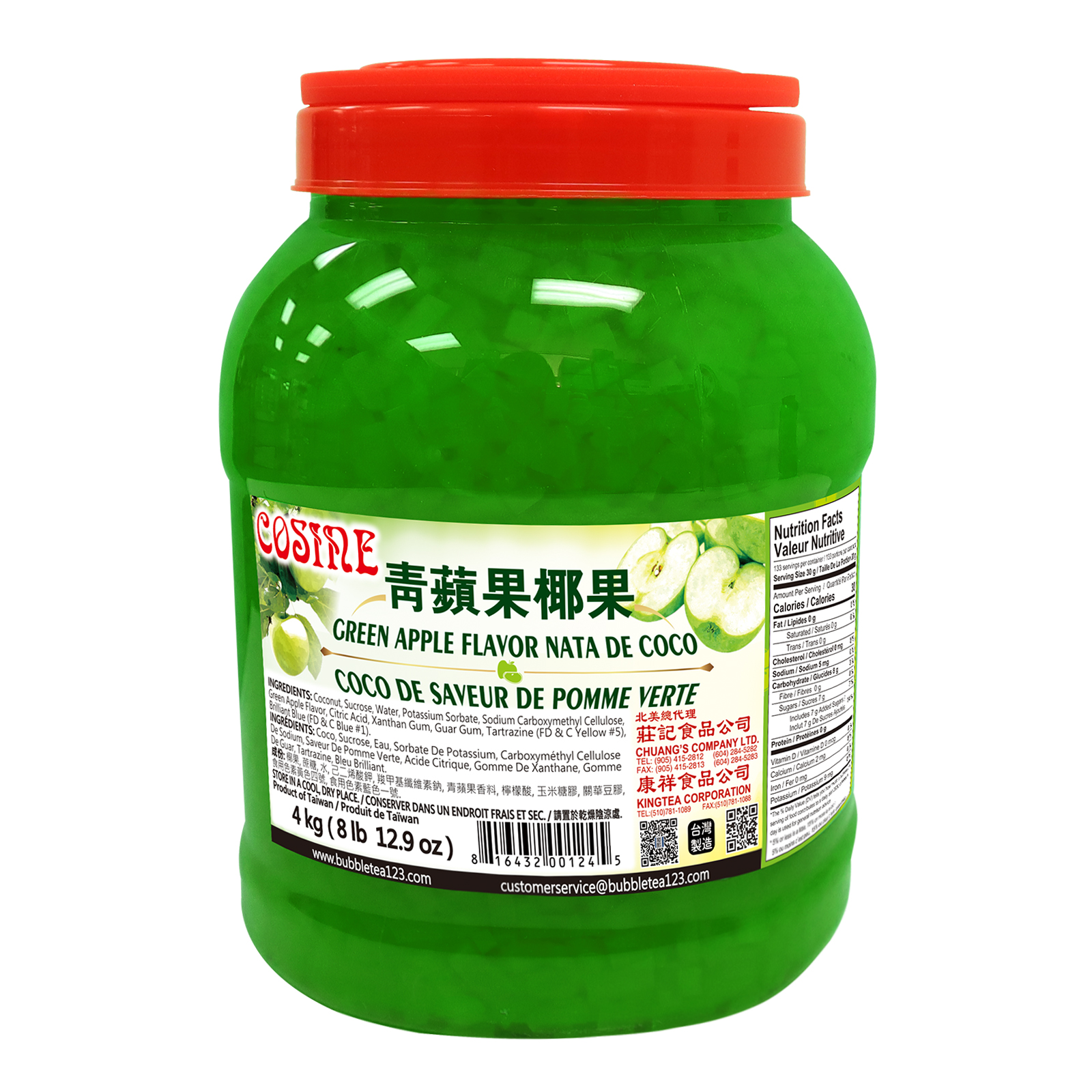 GREEN APPLE FLAVOR NATA DE COCO