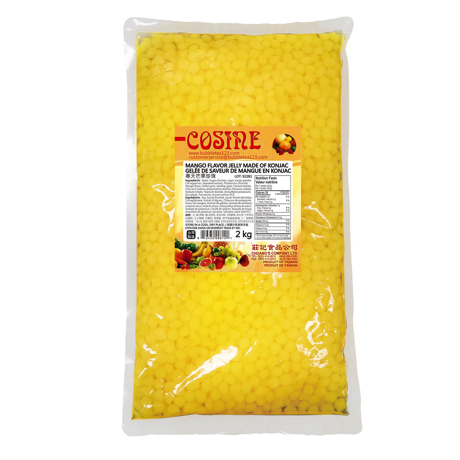CRYSTAL JELLY MADE OF KONJAC MANGO FLAVOR