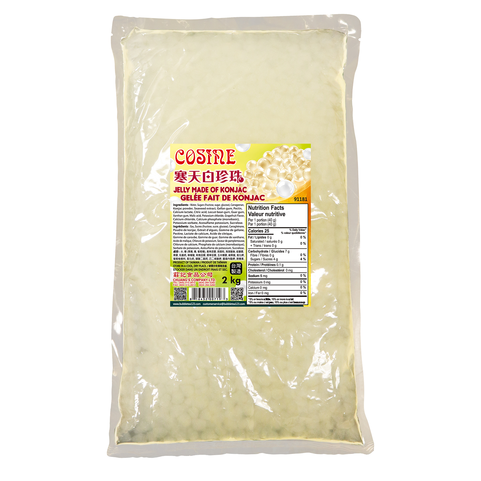 CRYSTAL JELLY MADE OF KONJAC