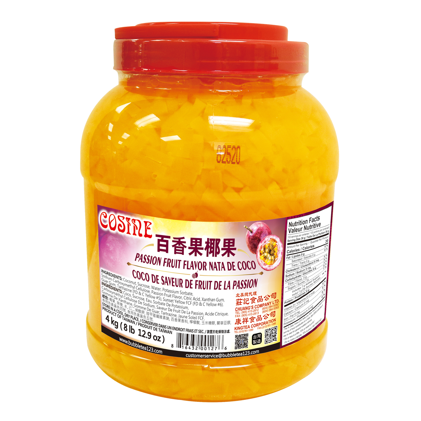 PASSION FRUIT FLAVOR NATA DE COCO